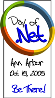 Day of .Net October 18, 2008 - Be there!