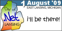 Lansing Day of .Net, 1 August 2009 - I'll be there!