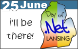 Lansing Day of .Net, 11 June 2011 - I'll be there!